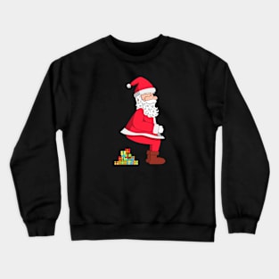 Santa Pooping Presents Crewneck Sweatshirt